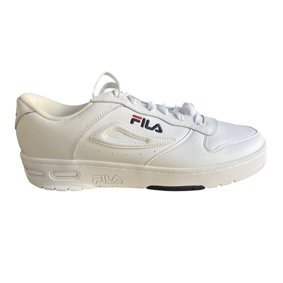 Fila Mens White Lace-Up Athletic Sneakers - Picture 1 of 6